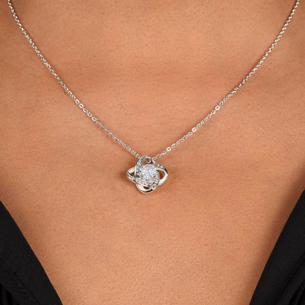 To An Amazing New Paralegal Love Knot Necklace, New Paralegal Graduation Gift, Law Grad, Meaningful Gift,  Women Jewelry