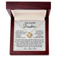 To My Daughter Love Knot Necklace, Birthday Gift From Dad, Christmas Gift For Her, Dad to Daughter Gift.