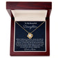 Ready To My Beautiful Daughter, Love Knot Necklace, Christmas Gift, Meaningful Gift, Birthday Gift, From Loving Mom.