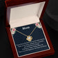 To My  Mom Love Knot Necklace, Easter Holiday Gift For Mom, Birthday Gift For Amazing Mom, Appreciation Gift, Thanksgiving Gift.