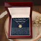 I'm Sorry Love Knot Necklace, Apology  Jewelry For Amazing Wife, Wedding Anniversary Gift For Her, I Am Sorry Love
