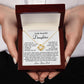 To My Daughter Love Knot Necklace, Birthday Gift From Dad, Christmas Gift For Her, Dad to Daughter Gift.