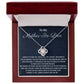 To My Fiance's Mom, Birthday Gift For My Mother-In-Love, Love Knot Necklace, Wedding Day Gift For Her