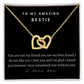 To My Amazing Bestie Interlocking Hearts Necklace, Birthday Gift For An Amazing Bestie, Appreciation Gift, From Bestfriend, I Love You Bestie.