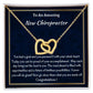 To An Amazing New  Chiropractor Interlocking Hearts Necklace, New Chiropractor Congratulations Gift, Profession Gifts , Jewelry Gift For Her.