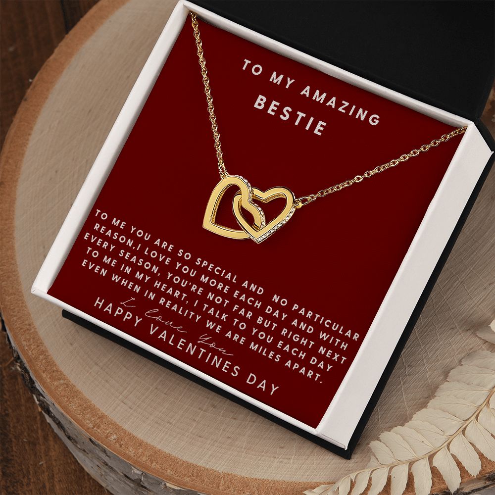 Shiv Creation Valentine Gift Friendship BEST FRIEND Heart Silver Tone 2  Charms 2 Necklaces Silver Stainless Steel Pendant Chain For Men And Women