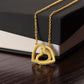 To An Amazing New Architect Interlocking Hearts Necklace, Graduation Gift, New Architect Congratulations Gift. Women Jewelry