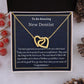 To An Amazing New Dentist Interlocking Hearts Necklace, New  Dentist Necklace, Graduation Gift For Her, Meaningful Gift, Women Jewelry.