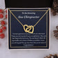 To An Amazing New  Chiropractor Interlocking Hearts Necklace, New Chiropractor Congratulations Gift, Profession Gifts , Jewelry Gift For Her.