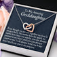 To My Amazing Goddaughter, Interlocking Hearts Necklace, Meaningful Gift, Christmas Gift, From Loving  Godmother.