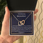 To An Amazing New Architect Interlocking Hearts Necklace, Graduation Gift, New Architect Congratulations Gift. Women Jewelry