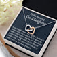 To My Amazing Goddaughter, Interlocking Hearts Necklace, Meaningful Gift, Christmas Gift, From Loving  Godmother.