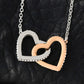To My Amazing Mom Interlocking Hearts Necklace, Amazing mom Birthday Gift, Jewelry Gift For Mom, Valentine's  Gift For Mom, I Love You Mom