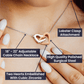 To My Maid Of Honor Interlocking Hearts Necklace, Wedding Anniversary Gift, Meaningful Gift, Birthday Gift For Her, Appreciation Gift.