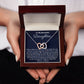 Ready To My Beautiful Daughter, Interlocking Hearts Necklace, Christmas Gift, Meaningful Gift, Birthday Gift, From Loving Mom, I Love You.