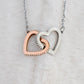 To My Beautiful Daughter Interlocking Hearts Necklace, Birthday Gift For Her, Graduation Gift For My Beautiful Daughter, Custom Name Necklace, Mom To Daughter Gift.