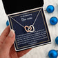 To An Amazing New Nurse Interlocking Hearts Necklace, Nurse Graduation Gift, Grad Gift For Her, New Nurse Appreciation Gift, Professional Gift, Women Jewelry.