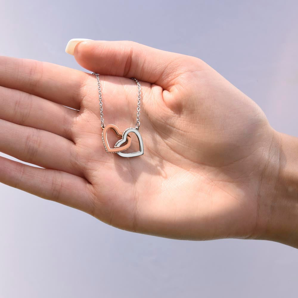 To An Amazing New Personal Care Aide Interlocking Hearts Necklace, New Personal Care Aide Gift, Appreciation Jewelry Gift, Meaningful Gift, Unique Jewelry Gift,