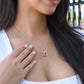 To My Amazing Mom Interlocking Hearts Necklace, Amazing mom Birthday Gift, Jewelry Gift For Mom, Valentine's  Gift For Mom, I Love You Mom