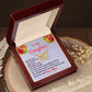 To My Daughter, Interlocking Hearts Necklace, Birthday Gift For Her, Christmas Gift, From Loving Mom.