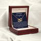 To My Beautiful Daughter, Interlocking Hearts Necklace, Mom To Daughter Gift, Christmas Gift, Birthday Gift, From Loving Mom.