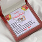 To My Daughter, Interlocking Hearts Necklace, Birthday Gift For Her, Christmas Gift, From Loving Mom.