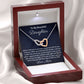 To My Beautiful Daughter, Interlocking Hearts Necklace, Mom To Daughter Gift, Christmas Gift, Birthday Gift, From Loving Mom.