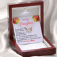 To My Daughter, Interlocking Hearts Necklace, Birthday Gift For Her, Christmas Gift, From Loving Mom.