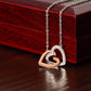 To An Amazing New  Chiropractor Interlocking Hearts Necklace, New Chiropractor Congratulations Gift, Profession Gifts , Jewelry Gift For Her.