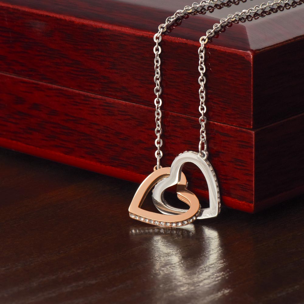 To An Amazing New Sales Manager, Interlocking Hearts Necklace, New Sales Manager Gift, Congratulations Gift, Meaningful Jewelry, Gift For Her.