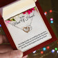 To My Maid Of Honor Interlocking Hearts Necklace, Wedding Anniversary Gift, Meaningful Gift, Birthday Gift For Her, Appreciation Gift.