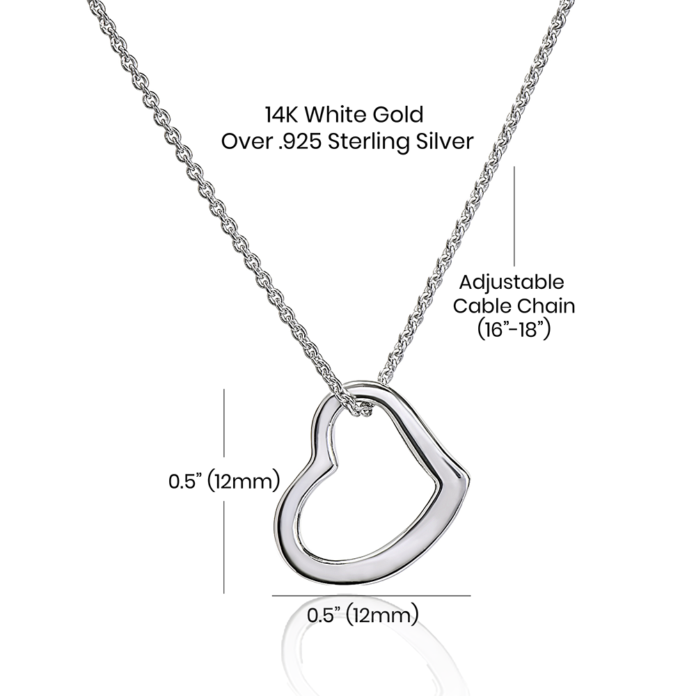 To My Maid Of Honor Delicate Heart Necklace, Wedding Anniversary Gift, Meaningful Gift, Birthday Gift For Her, Appreciation Gift.