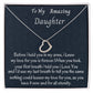 To My Beautiful Delicate  Heart Name Necklace, Birthday Gift For Her, Graduation Gift For My Beautiful Daughter, Custom Name Necklace, Mom To Daughter Gift.