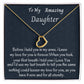 To My Beautiful Delicate  Heart Name Necklace, Birthday Gift For Her, Graduation Gift For My Beautiful Daughter, Custom Name Necklace, Mom To Daughter Gift.