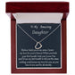 To My Beautiful Delicate  Heart Name Necklace, Birthday Gift For Her, Graduation Gift For My Beautiful Daughter, Custom Name Necklace, Mom To Daughter Gift.