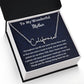 To My Wonderful Mother Signature Style Necklace, Birthday Gift For My Wonderful Mother, Mothers Day Gift, Meaningful Gift, Gift From Daughter.