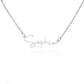 To My Bonus Mom Signature Style Necklace, Custom Name Necklace Gift For Mother In Law other, Mothers Day Gift, Birthday Gift From Son In Law, Wedding Anniversary Gift.