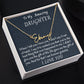 To My Amazing Daughter Signature Style Necklace, Custom Name Birthday Gift,  Mother To Daughter Gift, Dad To Daughter, Graduation Gift.