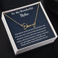 To My Wonderful Mother Signature Style Necklace, Birthday Gift For My Wonderful Mother, Mothers Day Gift, Meaningful Gift, Gift From Daughter.
