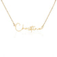 To My Wonderful Mother Signature Style Necklace, Birthday Gift For My Wonderful Mother, Mothers Day Gift, Meaningful Gift, Gift From Daughter.