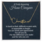 A Truly Amazing Home Caregiver Signature Style Name Necklace, Appreciation Gift, Birthday Gift For Her, Christmas Gift. Meaningful Jewelry.