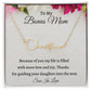 To My Bonus Mom Signature Style Necklace, Custom Name Necklace Gift For Mother In Law other, Mothers Day Gift, Birthday Gift From Son In Law, Wedding Anniversary Gift.