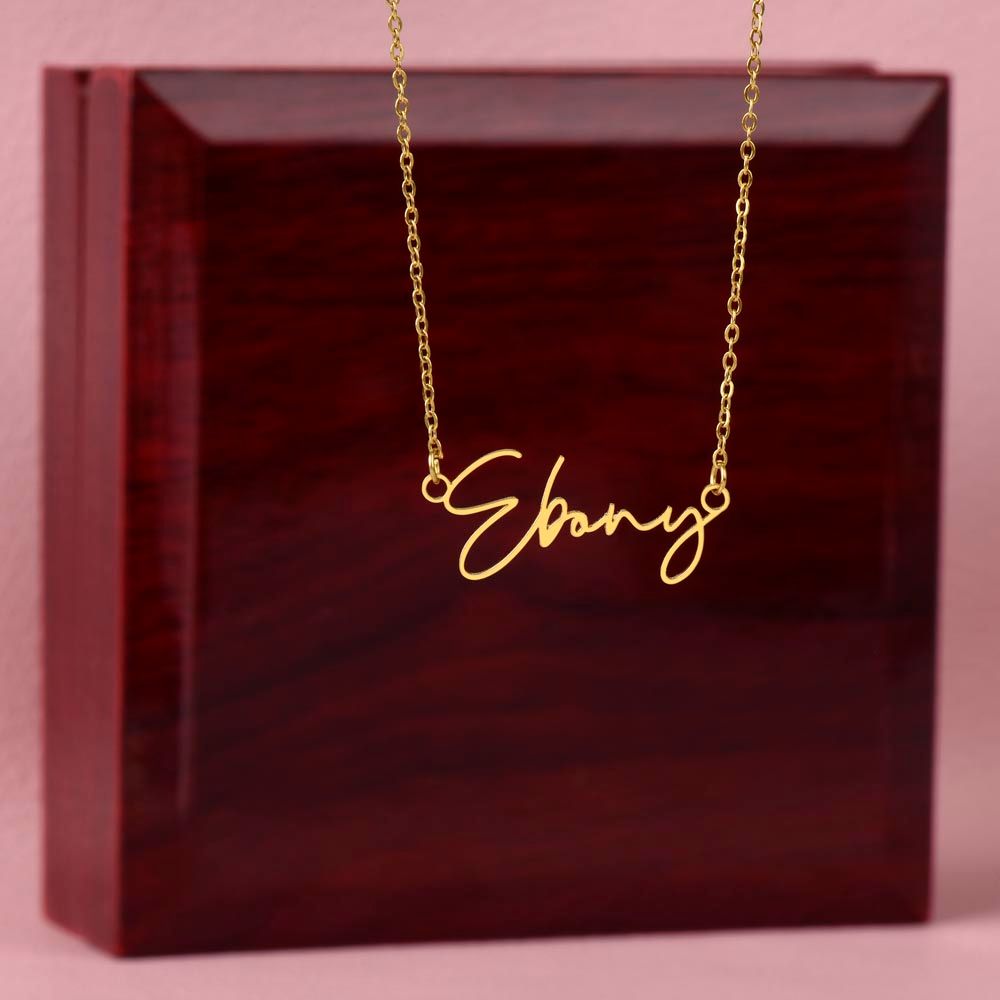 Personalized Signature Necklace, Boss Gift for Women Boss, Name Necklace Gift, Boss Lady Jewelry Gift, Appreciation Thank You Gift