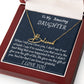 To My Amazing Daughter Signature Style Necklace, Custom Name Birthday Gift,  Mother To Daughter Gift, Dad To Daughter, Graduation Gift.