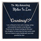 To My Amazing Mother In Love Heart Name Necklace, Birthday Gift or An Amazing Mother In Love,  Wedding Anniversary Gift, Mothers Day Gift, Gift From Bonus Daughter