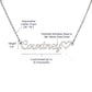 To My Amazing Mother In Love Heart Name Necklace, Birthday Gift or An Amazing Mother In Love,  Wedding Anniversary Gift, Mothers Day Gift, Gift From Bonus Daughter