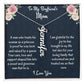 To My Boyfriend's Mom Vertical Name Necklace, Birthday Gift For Boyfriend's Mom, Wedding Anniversary Gift, Mothers Day Gift, From Bonus Daughter.