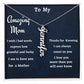 To My Amazing Mom Vertical Name Necklace, Birthday Gift For An Amazing Mother, Mothers Day Gift, Gift From Daughter,  Son To Mother Gift.