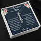 To My Boyfriend's Mom Vertical Name Necklace, Birthday Gift For Boyfriend's Mom, Wedding Anniversary Gift, Mothers Day Gift, From Bonus Daughter.