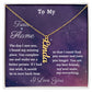 To My  Twin Flame Vertical Flame Necklace, Soulmate Necklace Gift, Husband To Wife Necklace Gift, Boyfriend To  Girlfriend Gift, Birthday Gift For Her, Women Jewelry.